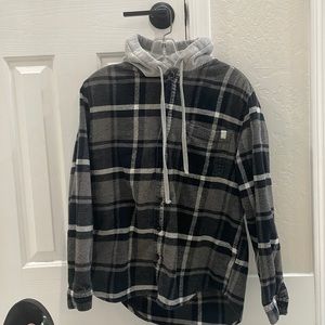 Flannel hoodie